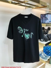 ディオール服 DIOR2022新作 レターロゴ刺繍ラウンドネックTシャツ