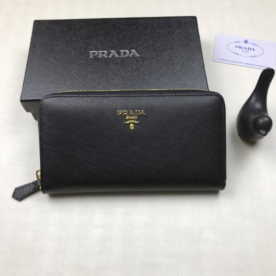 プラダ財布 PRADA2022新作 ファスナー長財布