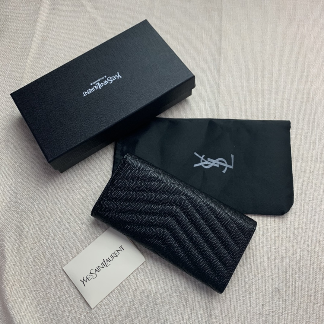 サンローラン財布 Saint Laurent 2022新作 二つ折り長財布 358093