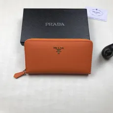 プラダ財布 PRADA2022新作 ファスナー長財布