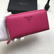 プラダ財布 PRADA2022新作 ファスナー長財布