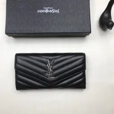 サンローラン財布 Saint Laurent 2022新作 二つ折り長財布 358093
