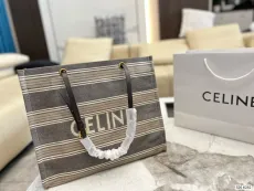 セリーヌバッグ CELINE2022新作 トート ラージ キャンバスバッグ