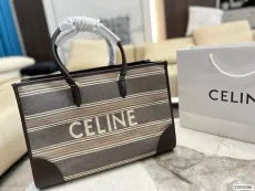 セリーヌバッグ CELINE2022新作 トート ラージ キャンバスバッグ