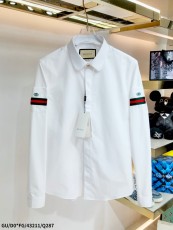 グッチ服 GUCCI2022新作 メンズ ビジネスカジュアル サイドアームポケット 長袖シャツ