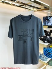 フェンディ服 FENDI2022 春夏 メンズ プリント レター ロゴ 半袖 Tシャツ