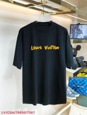 ルイヴィトン服 LOUIS VUITTON2022新作オフセットプリントロゴ半袖Tシャツ