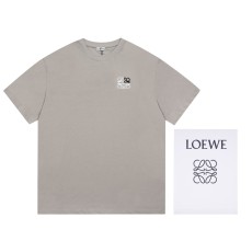 ロエベ服 LOEWE2022新作ロゴ刺繍半袖Tシャツ