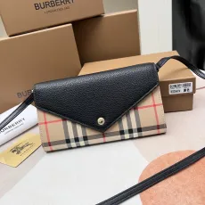 バーバリー財布 BURBERRY2022新作 ヴィンテージチェック＆レザーウォレット