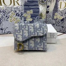 ディオール財布 DIOR2022 新作三つ折りショートウォレット
