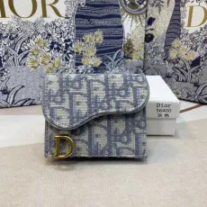 ディオール財布 DIOR2022 新作三つ折りショートウォレット