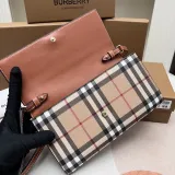 バーバリー財布 BURBERRY2022新作 ヴィンテージチェック＆レザーウォレット