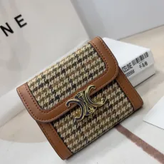 セリーヌ財布 CELINE2022年新作 トリオンフェ 三つ折り財布