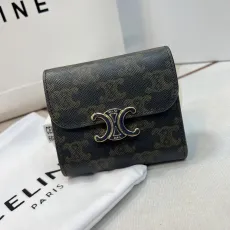 セリーヌ財布 CELINE2022年新作 トリオンフェ 三つ折り財布