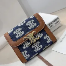 セリーヌ財布 CELINE2022年新作 トリオンフェ 三つ折り財布