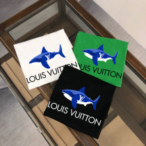 ルイヴィトン服 LOUIS VUITTON2022新作ロゴプリント半袖Tシャツ