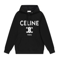 セリーヌ服 CELINE2022新作ビッグレタープリントフーデッドセーター