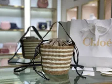 クロエバッグ CHLOE2022新作 スモール ウッディ バスケット バケットバッグ