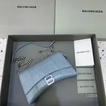 バレンシアガバッグ BALENCIAGA 2022新作 アワーグラス ウォレット オン チェーン メッセンジャーバッグ