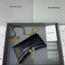 バレンシアガバッグ BALENCIAGA 2022新作 アワーグラス ウォレット オン チェーン メッセンジャーバッグ