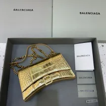 バレンシアガバッグ BALENCIAGA 2022新作 アワーグラス ウォレット オン チェーン メッセンジャーバッグ