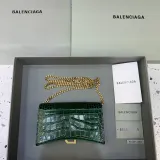 バレンシアガバッグ BALENCIAGA 2022新作 アワーグラス ウォレット オン チェーン メッセンジャーバッグ