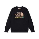 グッチ服 GUCCI X The North Face 2022秋冬定番ロゴロゴプリントラウンドネックセーター