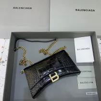 バレンシアガバッグ BALENCIAGA 2022新作 アワーグラス ウォレット オン チェーン メッセンジャーバッグ