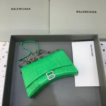 バレンシアガバッグ BALENCIAGA 2022新作 アワーグラス ウォレット オン チェーン メッセンジャーバッグ