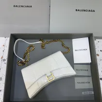 バレンシアガバッグ BALENCIAGA 2022新作 アワーグラス ウォレット オン チェーン メッセンジャーバッグ