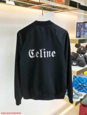 セリーヌ服 CELINE2022秋冬 サテン刺繍 カレッジジャケット