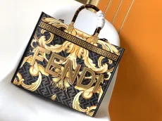 フェンディバッグ FENDI X Versace2022新作サンシャインショッパートートバッグ
