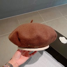 ミュウミュウ帽子 Miu Miu2022秋冬新作ベレー帽
