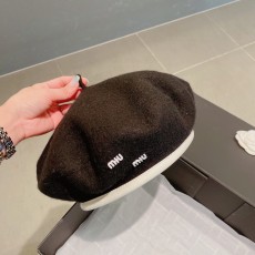 ミュウミュウ帽子 Miu Miu2022秋冬新作ベレー帽