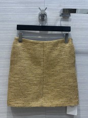 セリーヌ服 CELINE2022初秋の新作オリジナルオーダーメイドツイードメタルミニスカート
