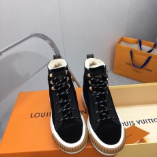 ルイヴィトン靴LOUIS VUITTON 2022新作 ウールアンクルブーツ