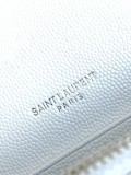 サンローランバッグYves Saint Laurent 2022年新作 ホワイト シルバー バックル エンベロープ チェーン バッグ