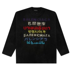 バレンシアガ服BALENCIAGA 2022新作 マルチリンガルセーター