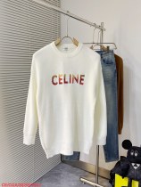 セリーヌ服CELINE 2022年新作 グラデーションスパンコール ラウンドネック プルオーバー セーター