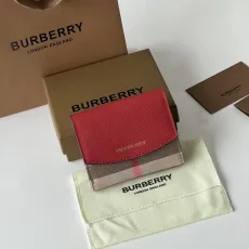 バーバリー財布BURBERRY 2022新作 チェック柄＆レザー ウォレット