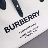 バーバリーバッグBURBERRY 2022年新作キャンバスショッピングバッグ