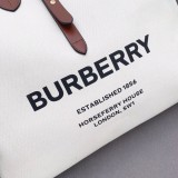 バーバリーバッグBURBERRY 2022年新作キャンバスショッピングバッグ