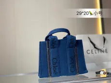 クロエバッグCHLOE 2022新作デニムトートバッグ