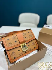 エムシーエムバッグMCM 2022年新作 ブラウン ハードウェア サッチェルバッグ