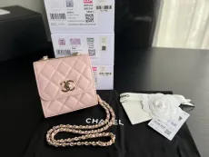 シャネル財布CHANEL 2022新作 ラムスキン 小銭入れ