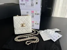 シャネル財布CHANEL 2022新作 ラムスキン 小銭入れ
