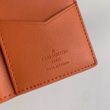 ルイヴィトン財布LOUIS VUITTON 2023年新作 M81540 オレンジ型押し ポケットウォレット