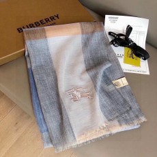 バーバリーマフラーBURBERRY 2023 新作 ウォーホース刺繍 ラージ チェック柄 軽量 カシミア マフラー
