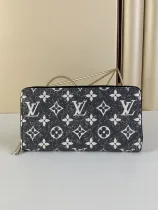ルイヴィトン財布LOUIS VUITTON 2023新作 ジッパーウォレット m81858 グラムデニム