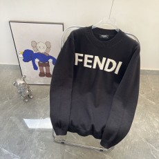 フェンディ服FENDI 2023年新作ロゴジャカードラウンドネックプルオーバーセーター